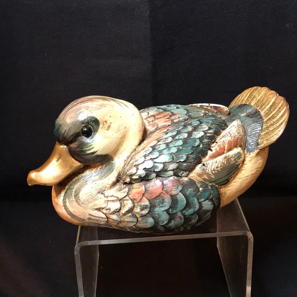 Vintage Malevolti Signed Duck Figurine